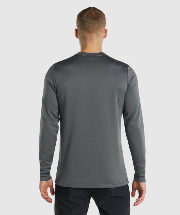 Panske Mikiny Gymshark Arrival Crew Tmavo Siva | WB9375026